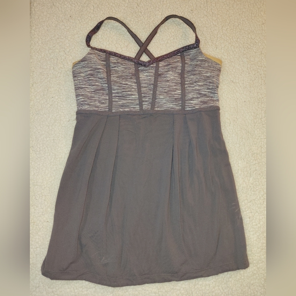 Lululemon| Magnum Space Dye Bulerias Gray Tank Top